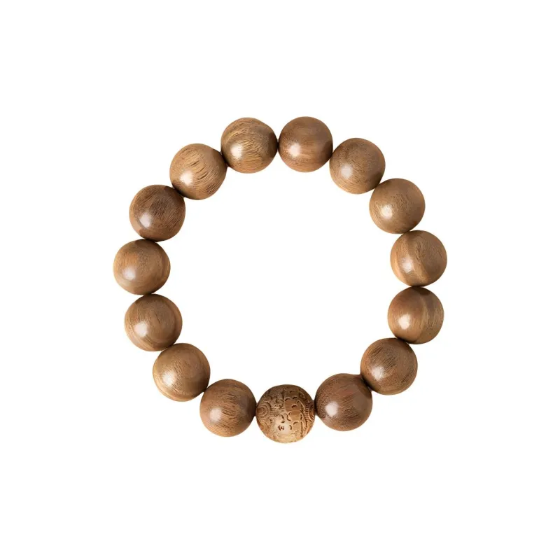 Yi Mingju Green Sandalwood Bracelets Unisex-6