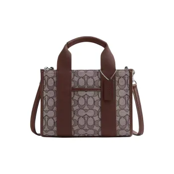 COACH Leather Handbag Women's Brown