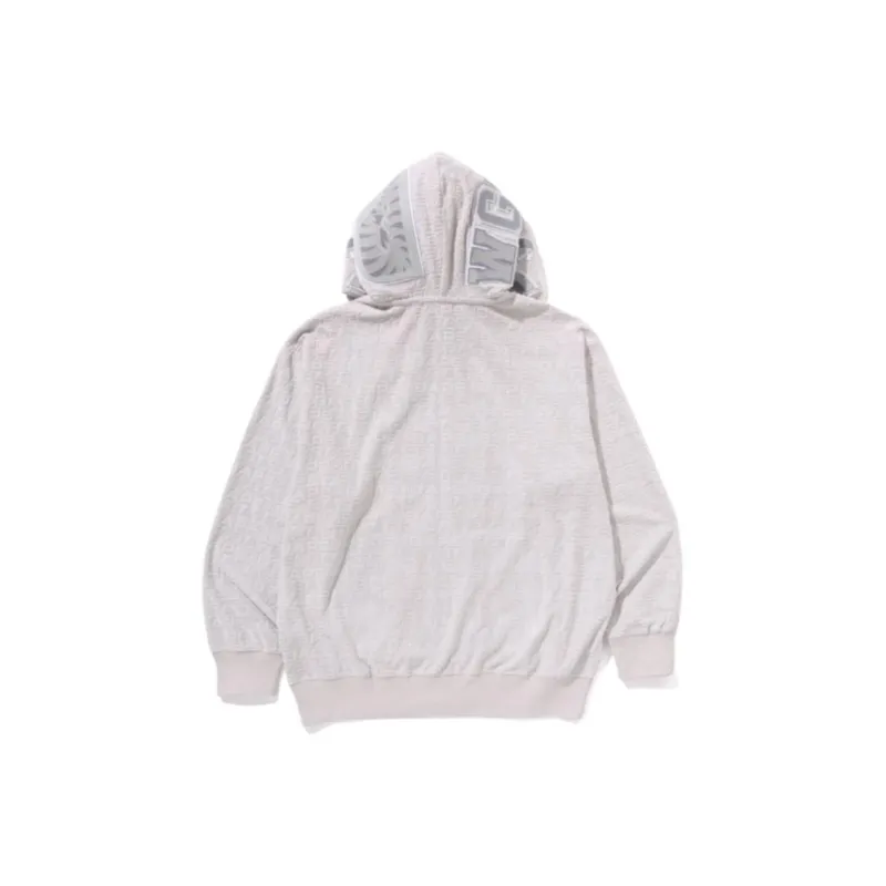 Bape Lux Sport Pattern Shark Relaxed Fit Full Zip Hoodie-4