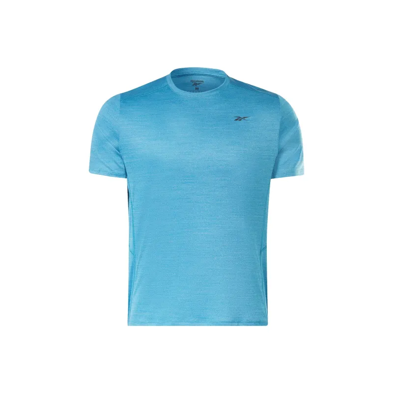 Reebok Mlange Athlete T-Shirt Men's Steel Iron Blue-0