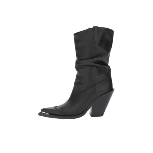 ERMANNO SCERVINO Texan Ankle Boots 9.5cm Women's Black