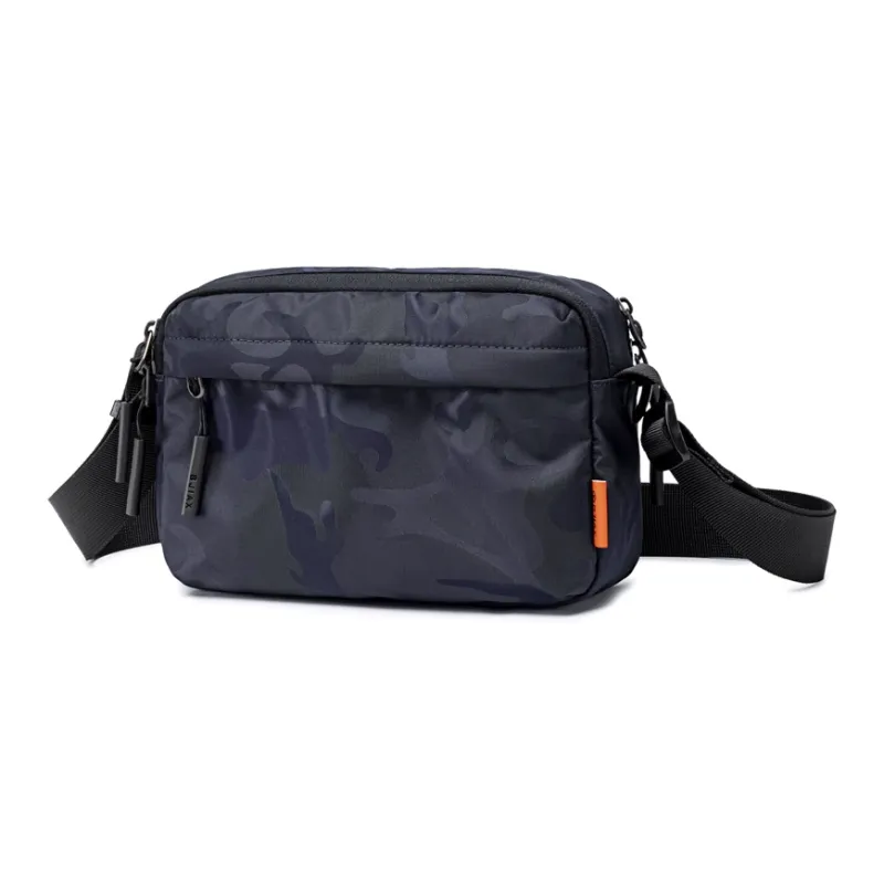 BJIAX Nylon Crossbody Bag Mini Men's Black Camouflage/Blue Camouflage-9