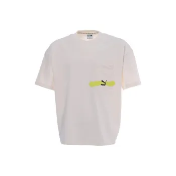 PUMA Graphic Boxy Graphic Boxy Tee T Shirt Men's White