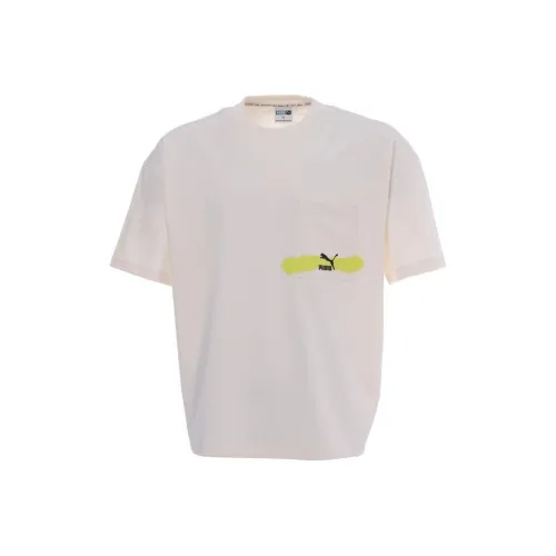 PUMA Graphic Boxy Graphic Boxy Tee T Shirt Men's White