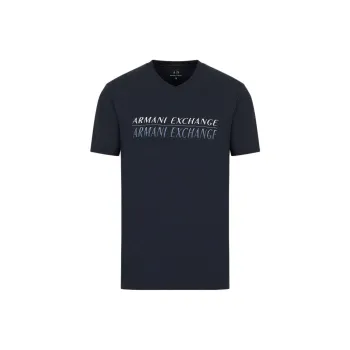 ARMANI EXCHANGE SS23 T Shirt Men's Navy Blue