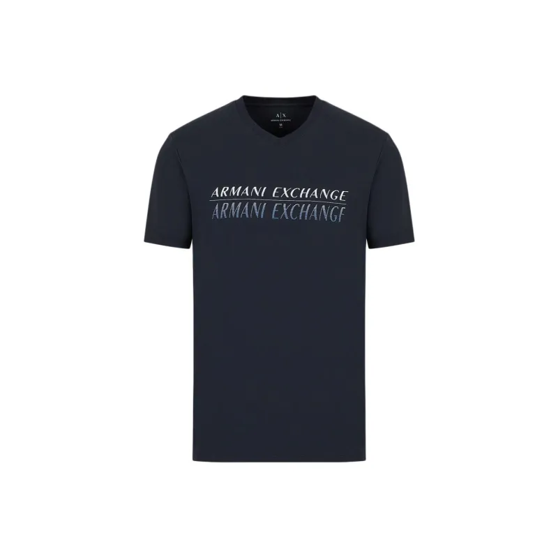 ARMANI EXCHANGE SS23 T Shirt Men's Navy Blue-0
