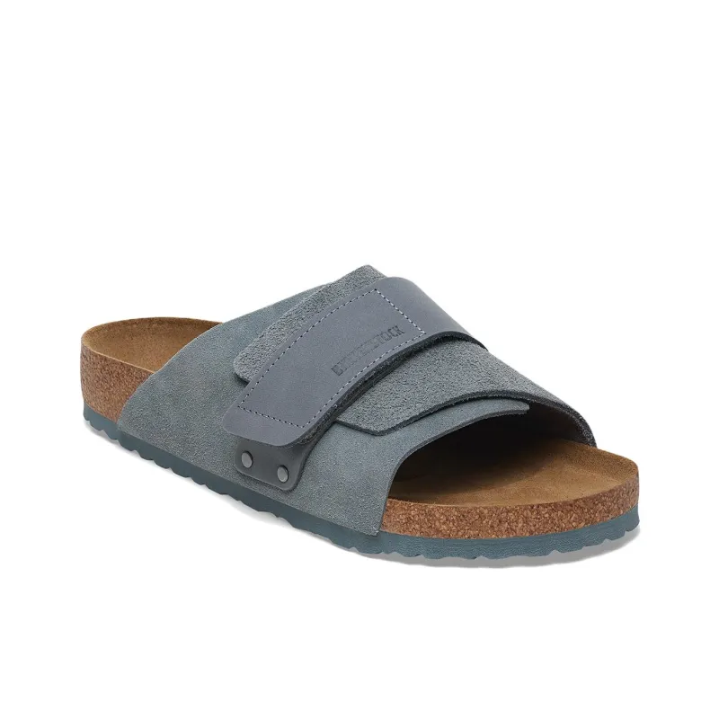 Birkenstock Kyoto Abrasion Resistant Slide Slippers Unisex Limestone Gray Narrow-3