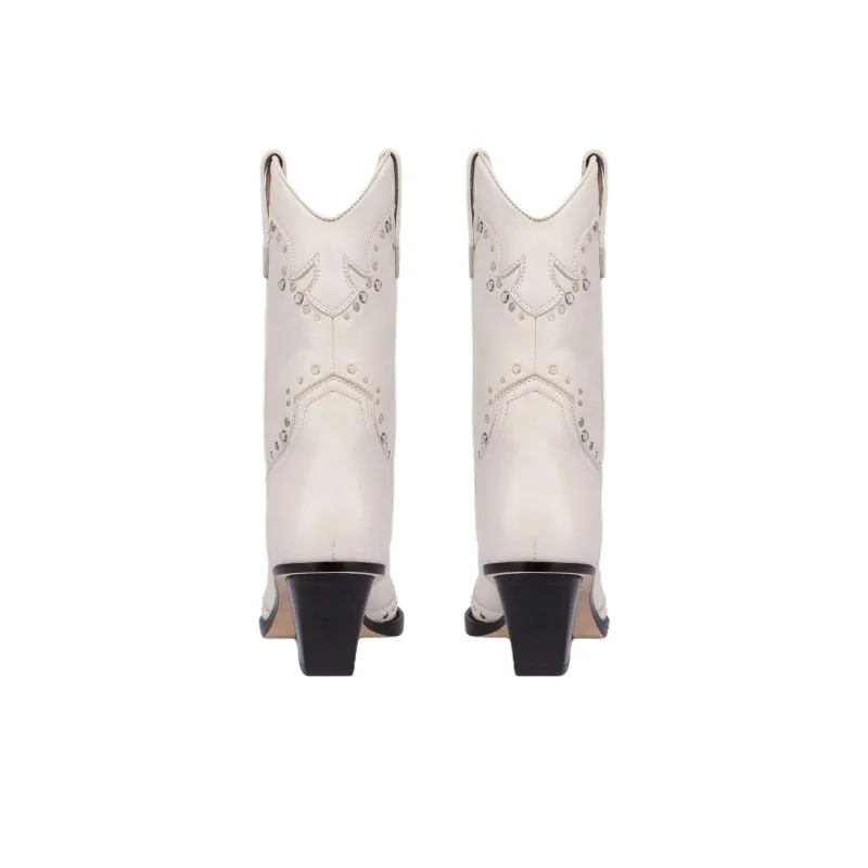Paris Texas Janice Ankle Boots 6cm Women's White-4