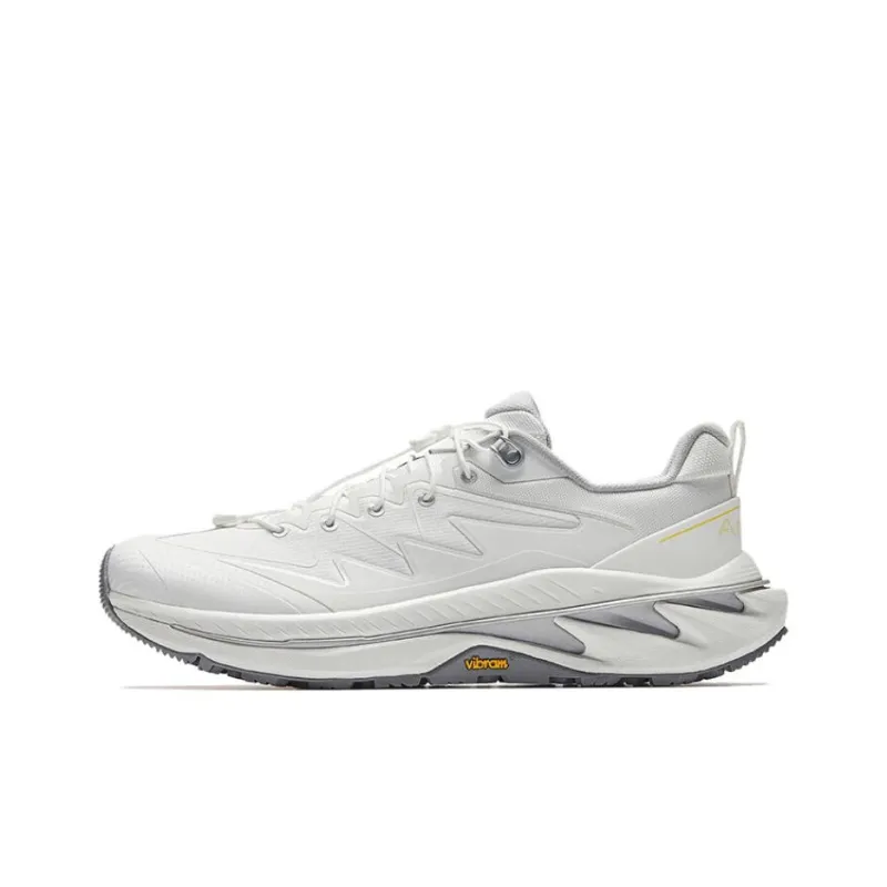 Anta Wild PRO Wear Resistant Quick Dry Low Top Casual Running Shoes Men's White-0