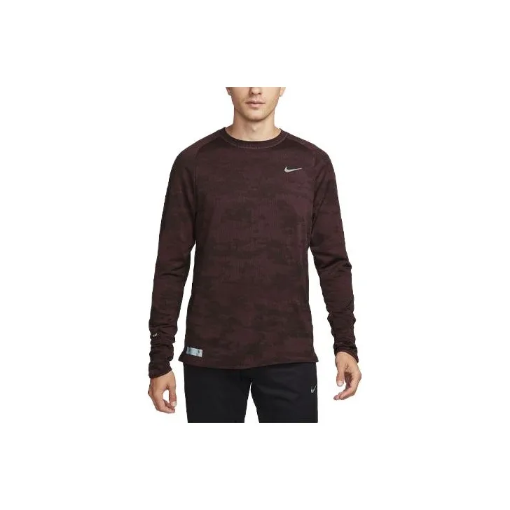 Nike THERMA-FIT ADV Therma-FIT ADV Running Division T-Shirt Men's Dark Brown-0
