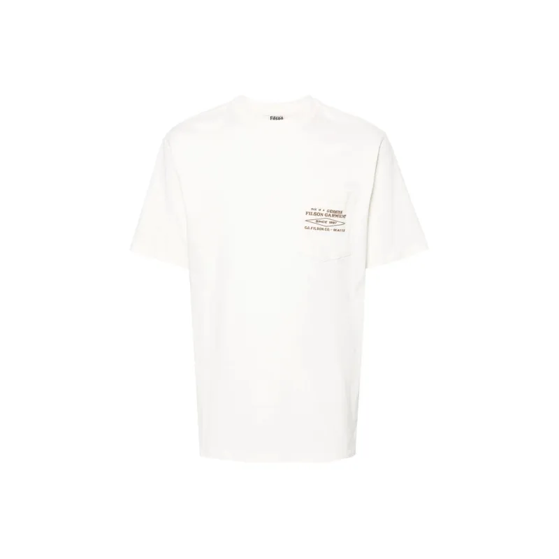 Filson T-Shirts Men Ecru-0