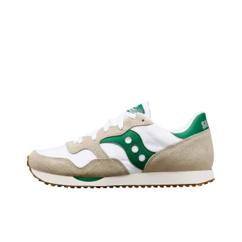 Saucony DXN Trainer Anti Slip Wear Resistant Low Top Casual Running Shoes Unisex White Green