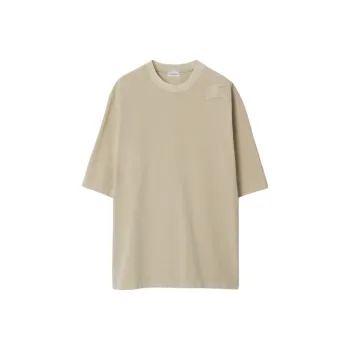 Burberry Logo Patch Crewneck T Shirt