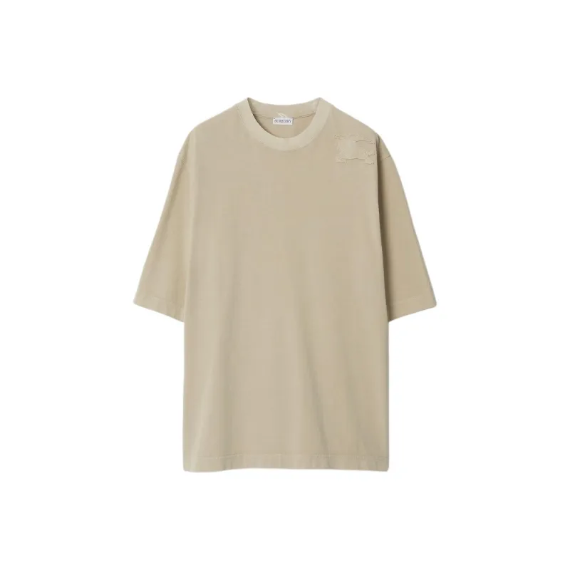 Burberry Logo Patch Crewneck T Shirt-0