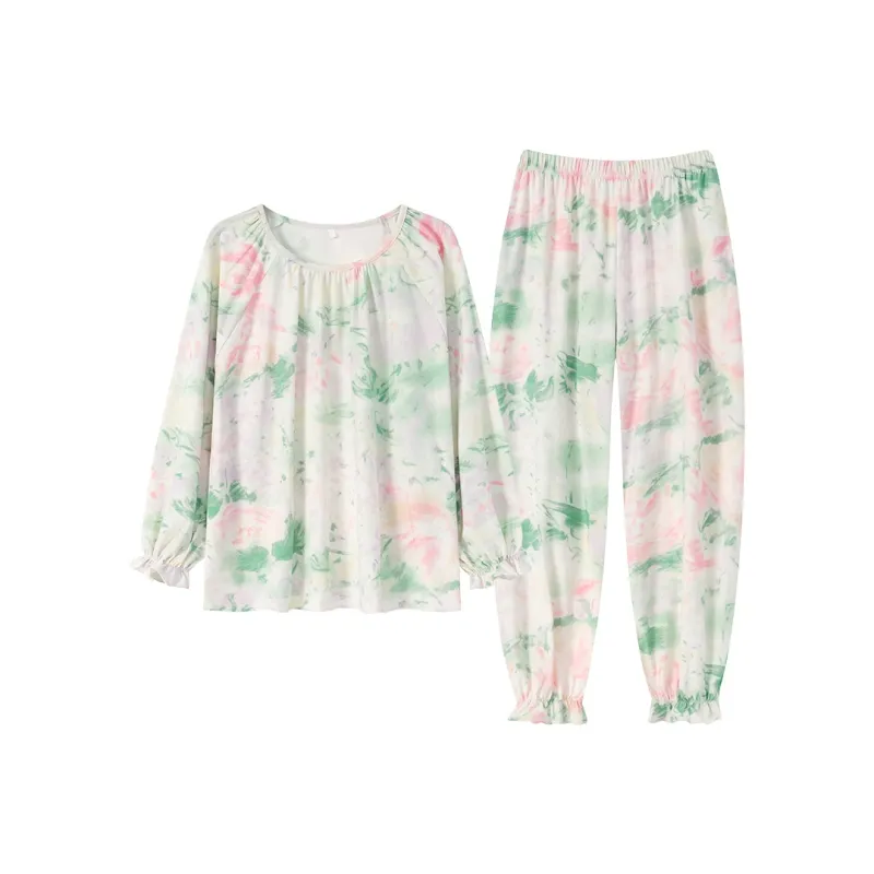 Herbal Primer Pajama Set Women's Combo Set-12