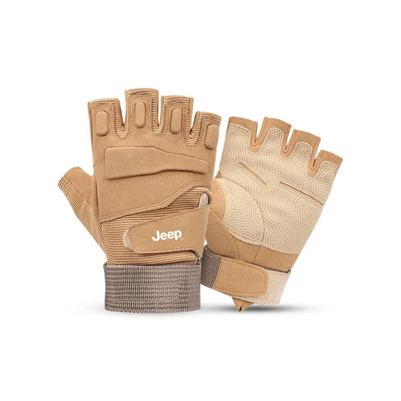 Jeep Half Finger Sports Gloves Men's-4