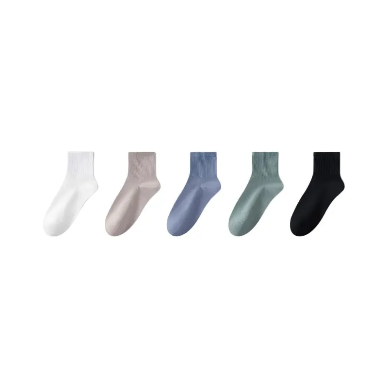 MIIOW Mid Calf Socks Unisex 5 Pack-11