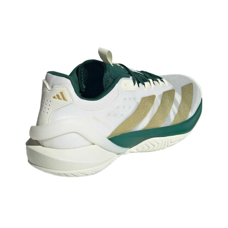 Adidas Adizero Cybersonic 2 Breathable Low Top Tennis Shoes Men's White Green-4