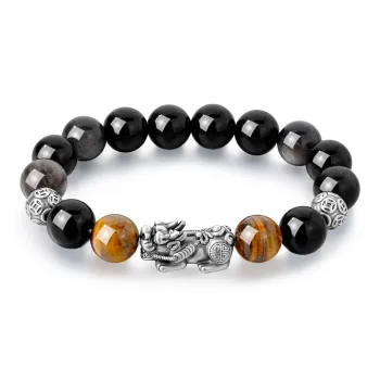 Lao Feng Xiang Agate Bracelets Unisex