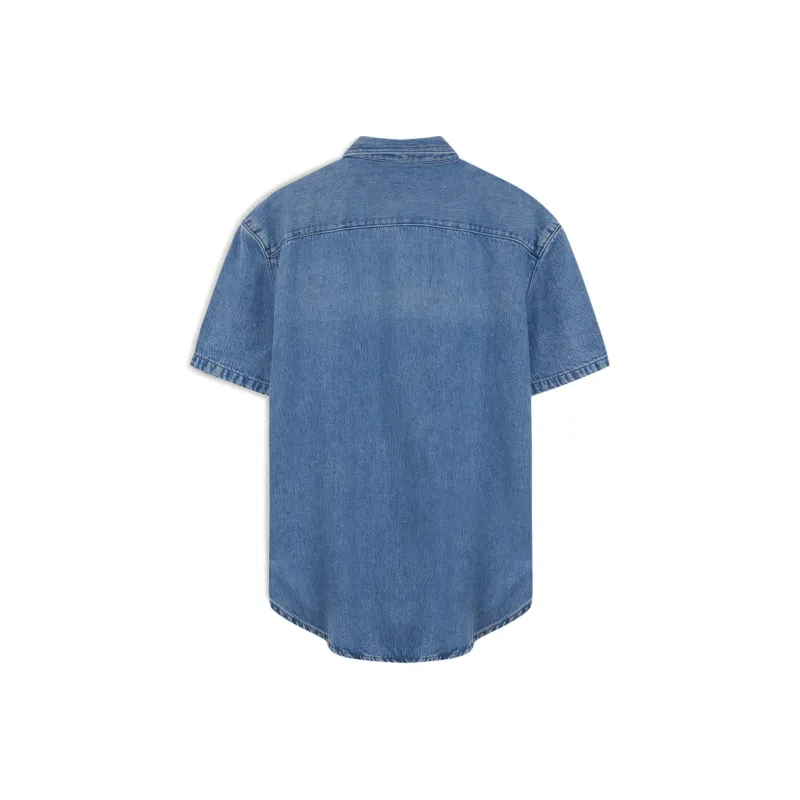 CALVIN KLEIN Shirt Men's Denim Light Blue-1