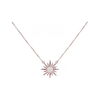 Di Su Xing 925 Sterling Silver Zircon Necklaces Women's