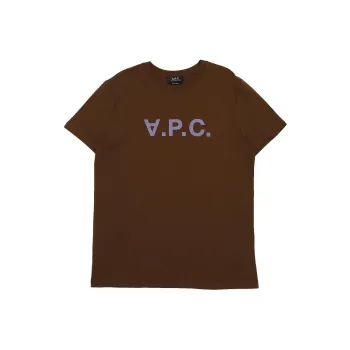 A.P.C Vpc Flocked Cotton T shirt