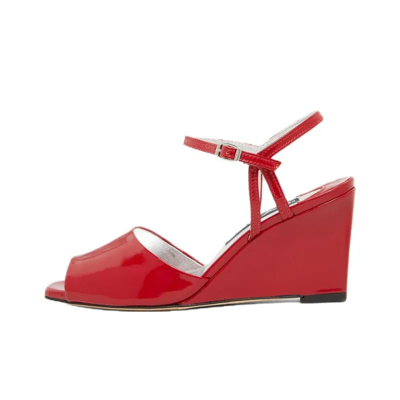 Carel Nadine Strap Sandals 7cm Women's Red-0