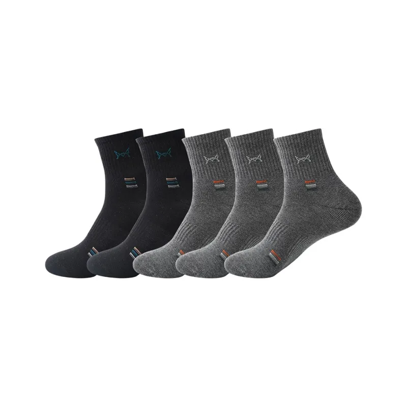 MIIOW Mid Calf Socks Men's 5 Pack-7