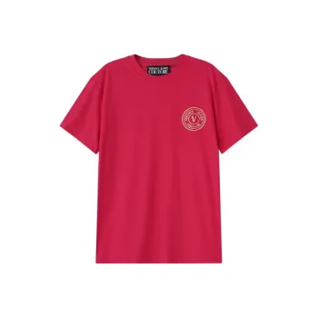 VERSACE JEANS COUTURE SS24 T Shirt Unisex Rose Red