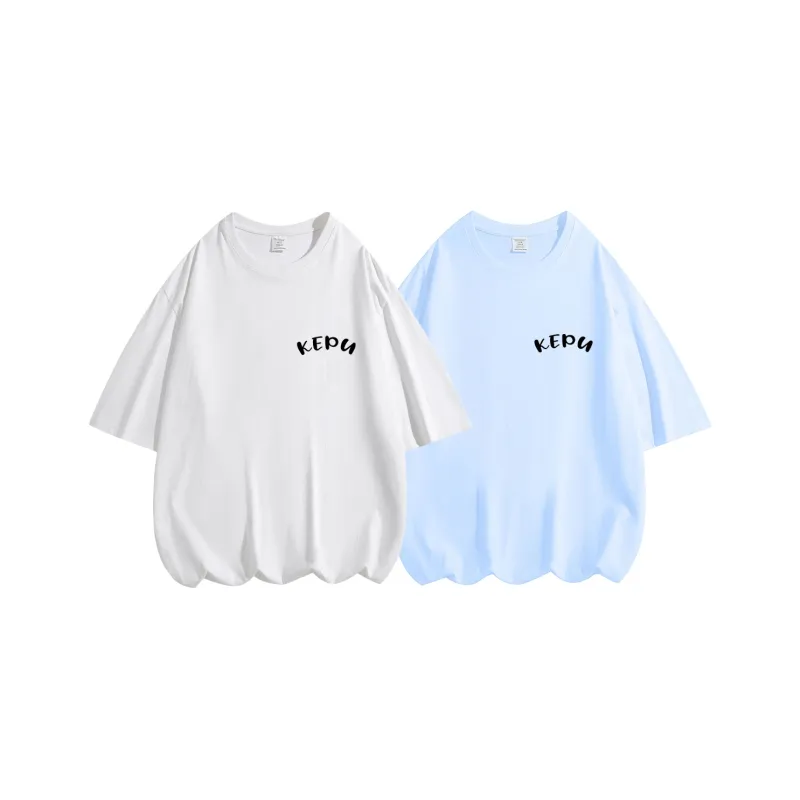 Kepu T Shirt Unisex 2 Pack 2 Pack White+White-10