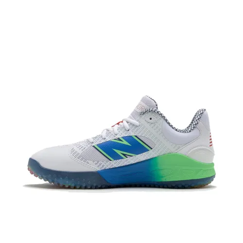 New Balance Fresh Foam 3000v7 Abrasion Resistant Low Top Training Shoes Men's White Green Blue