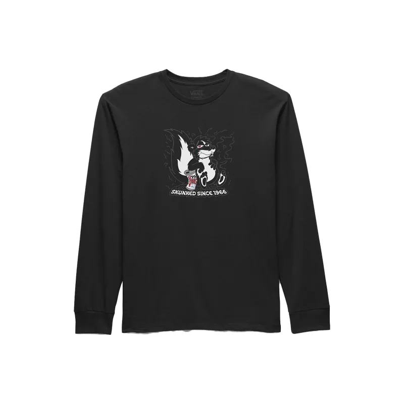 Vans Skunked Long Sleeve T-Shirt T-Shirt Unisex Black-0