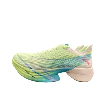 Anta Anti Slip Wear Resistant Low Top Casual Running Shoes Men's Fluorescent Light Grass Green