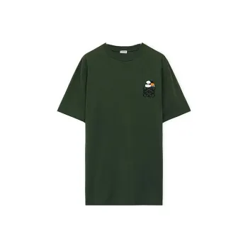 LOEWE SS24 T Shirt Men's Army Green