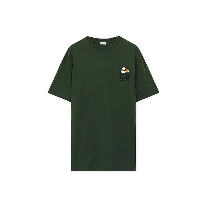 LOEWE SS24 T Shirt Men's Army Green-0