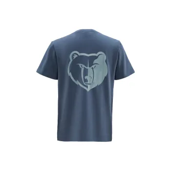 NBA Drop Shoulder Sleeve T-Shirt Men's Gray