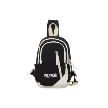Warrior Nylon Sling Bag Unisex Black/Green