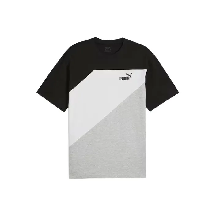 PUMA POWER Colorblock&nbsp;Men's Tee T-Shirt Men's Black-0