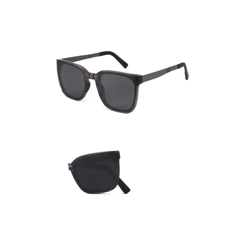 NOME TR/Memory Plastic Metal Square Sunglasses Unisex-9