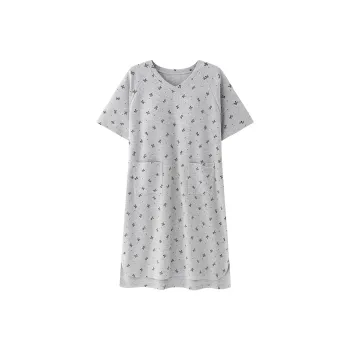 FENTENGCARE Nightgown Women's Gray