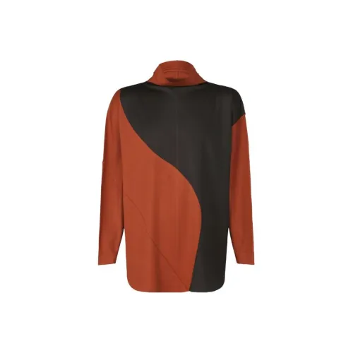ISSEY MIYAKE Geometry Jersey Stitch 1 T-Shirt Men's Red