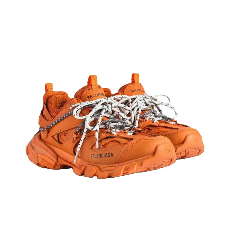 Balenciaga Track 1.0 Trail Laces Low Top Casual Shoes Men's Orange-2