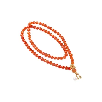 Execute The Blessing Southern Red Agate Necklaces Unisex