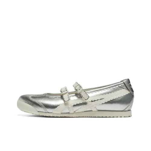 Onitsuka Tiger Slip Resistant, Breathable, Lightweight Low Top Casual Shoes Women's Silver