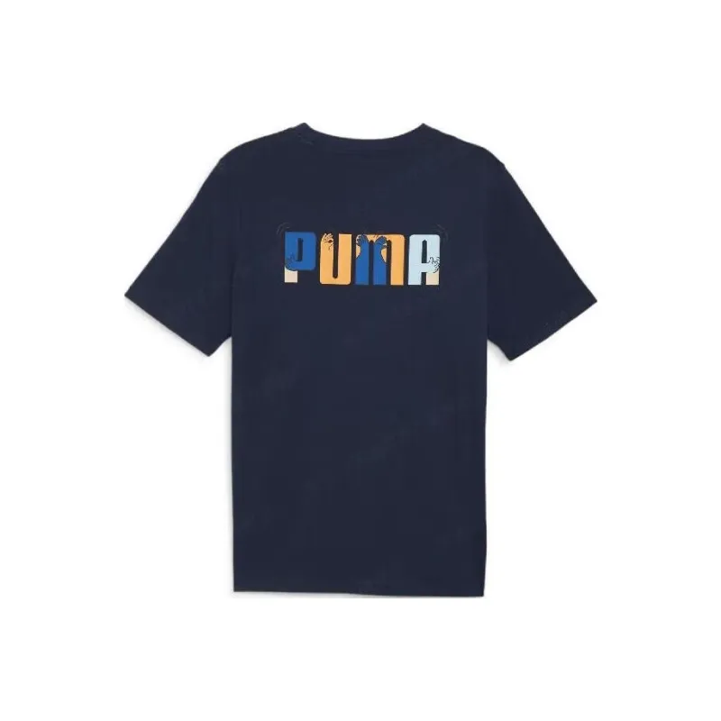 PUMA T Shirts Men Navy Blue-0