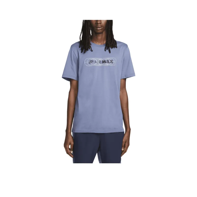 Nike T-Shirts Men Blue Purple-0