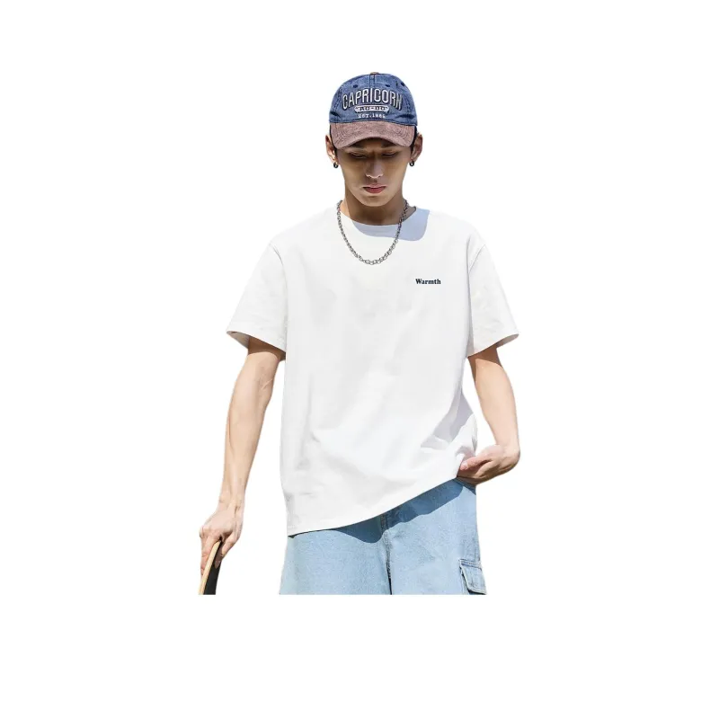 Tonlion T Shirt Men's Raw White-0