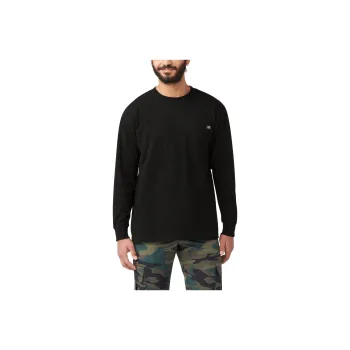 Dickies Heavyweight Long Sleeve Pocket T Shirt Men's Black