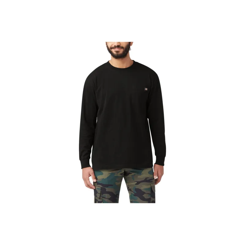 Dickies Heavyweight Long Sleeve Pocket T Shirt Men's Black-0
