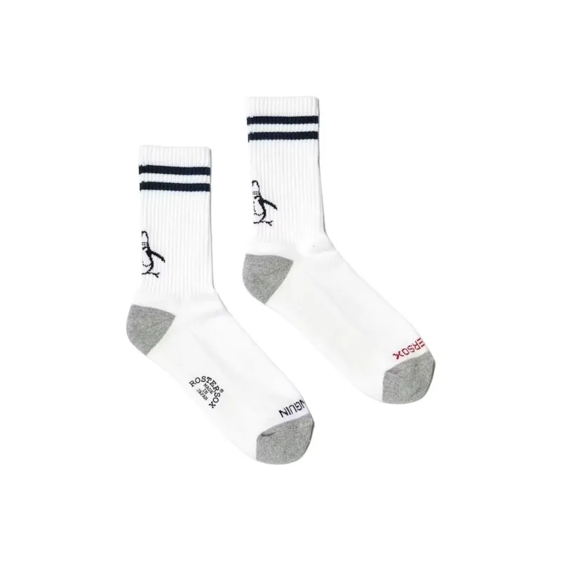 PENGUIN Mid Calf Socks Unisex 1 Pack White-1